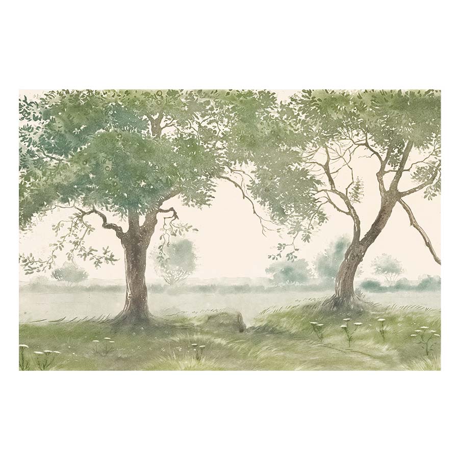 Foggy Riverside Art Print