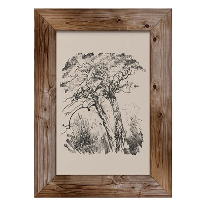 Sketched Tree Art Print