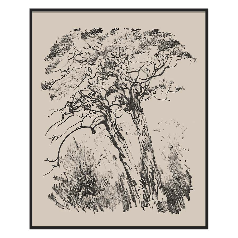 Sketched Tree Art Print