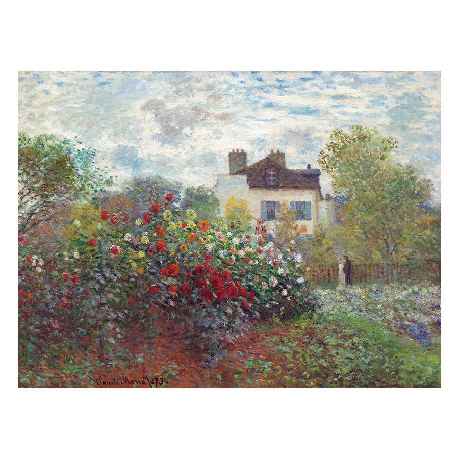 The Artist's Garden in Argenteuil by Claude Monet