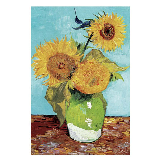 Vincent van Gogh's Vase with Three Sunflowers Art Print
