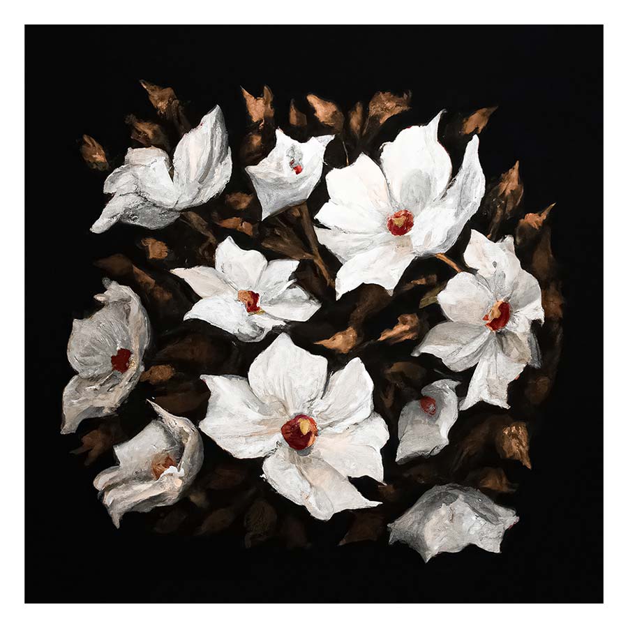 White flowers I Art Print